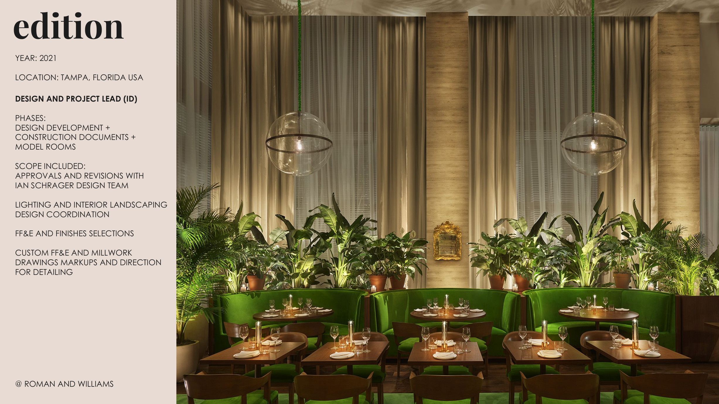Edition Hotel Restaurant